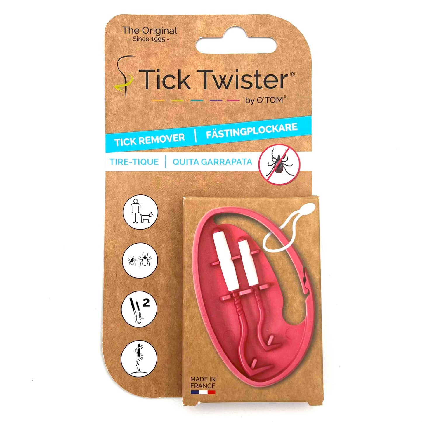 O´TOM®  Tick Twister® | Zeckenentferner / Zeckenhaken in Clipbox