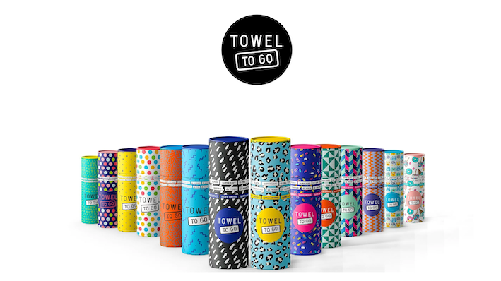 TOWEL TO GO handgefertigtes Baumwolltuch / Baumwolldecke | Reisehandtuch | extra saugstark | 100% reine Baumwolle | vegan